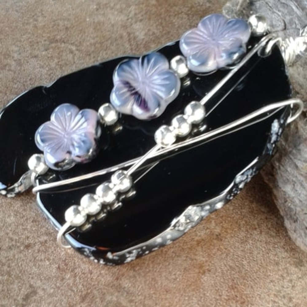 Wire Wrapped Necklace - Picture 2 of 5